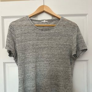 Summer series knit gray wide neck